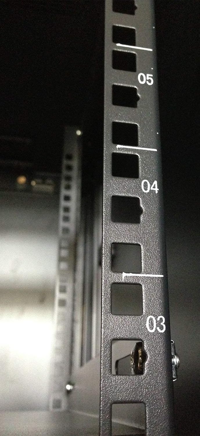 Server Rack 18U Wall Mount Server Rack Locking Wall Cabinet 19 Inch Rack Av Audio Video Rack Lockable Cabinet Network Rack with PDU - Shelf