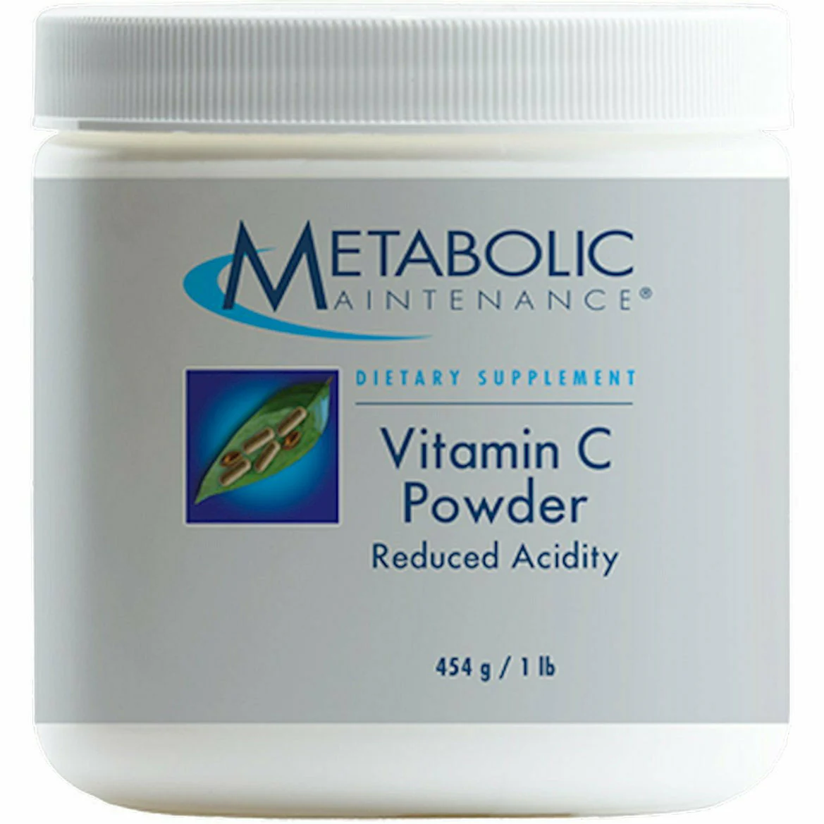 Vitamin C Powder [Reduced Acidity] 1 lb by Metabolic Maintenance - Kansas Nuitrition - HNZSDS