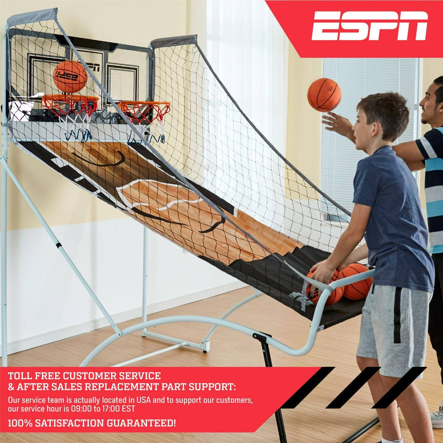 Espn EZ-Fold 2-Player Arcade Basketball Game