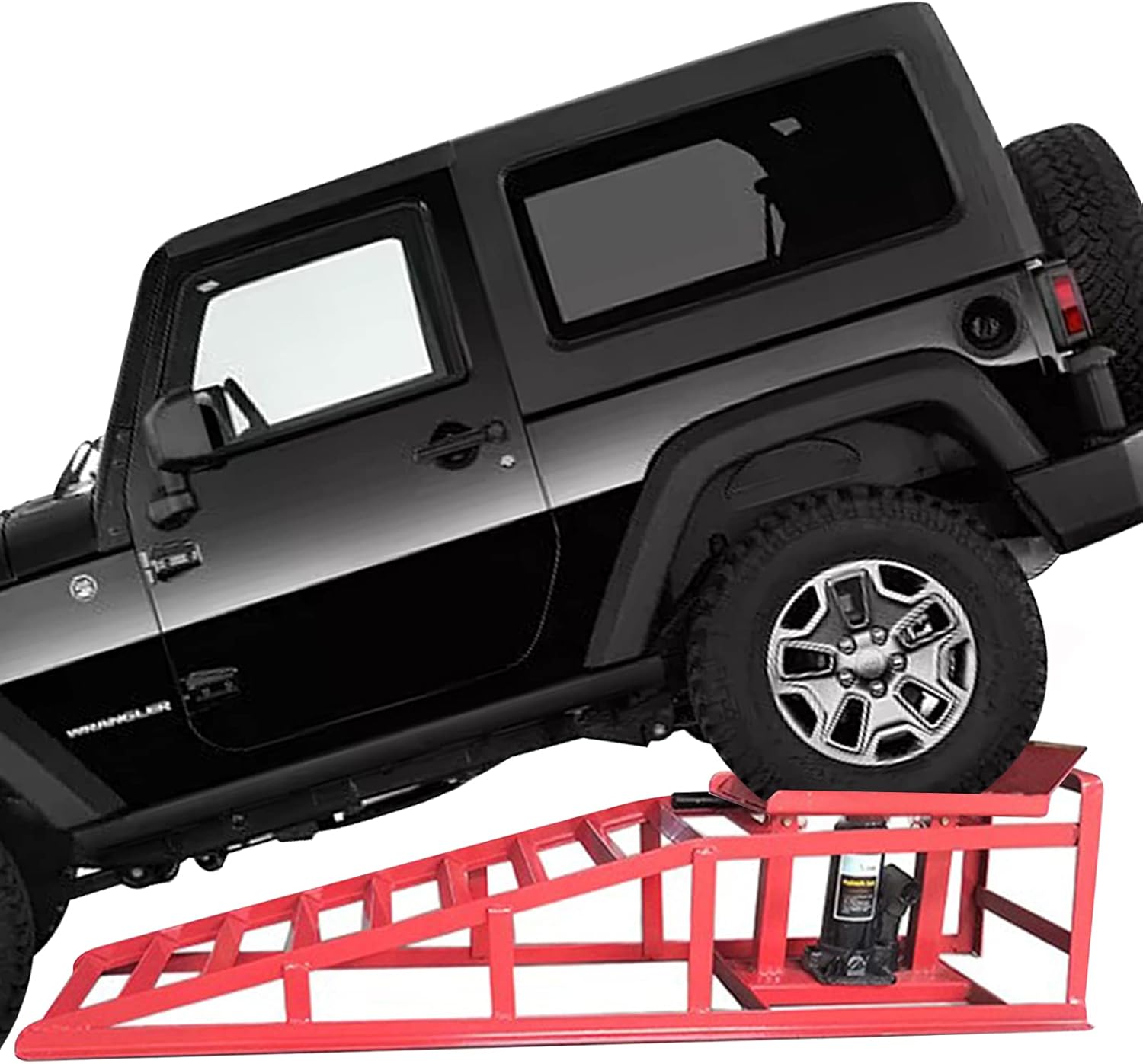 Car Ramp Lifts - wuyule 2PCS Auto Car Truck Service Ramps Lifts, 10000lbs Heavy Duty Hydraulic Car Ramps Lift for Car Repair