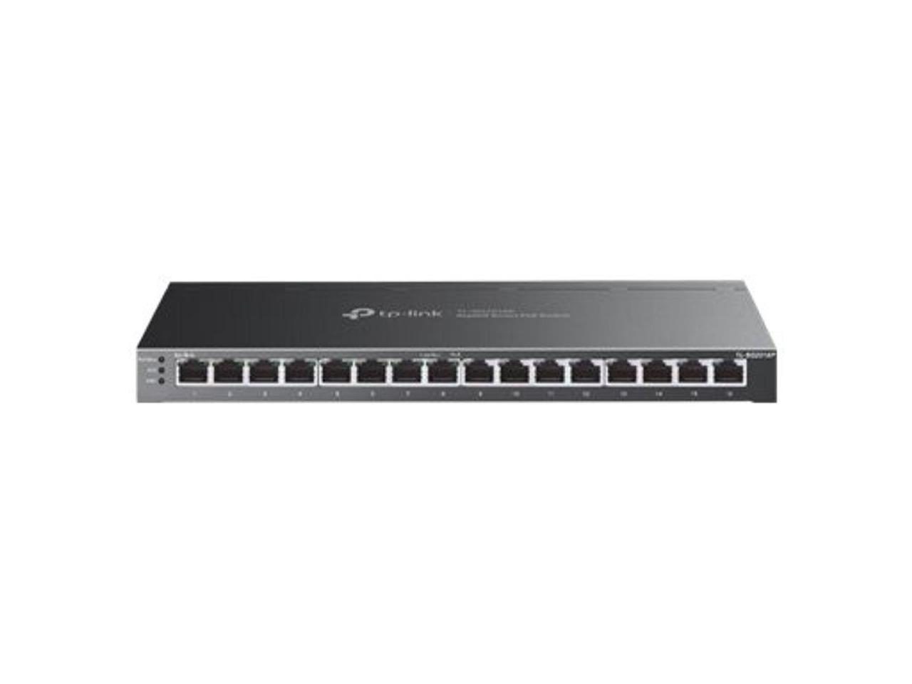 TP-Link TL-SG2016P | 16 Port Gigabit Smart Managed PoE switch | 8 PoE+ Port @120W | Omada SDN Integrated | PoE Recovery | IPv6 | Static Routing |