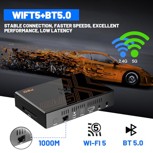 Kinhank Super Console X5 PRO Retro Game Console with 16000+Games,Emulator Console with Game&TV System,Rock Chip RK3588S,8K UHD Output,BT 5.0,SATA 3.1