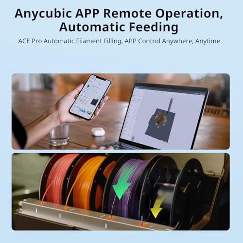 Anycubic Kobra S1 Combo 3D Printer, 4 Stunning Multicolor with Anycubic ACE PRO, 600mm/s High Speed and 320℃ Hotend Free-Clog Extruder