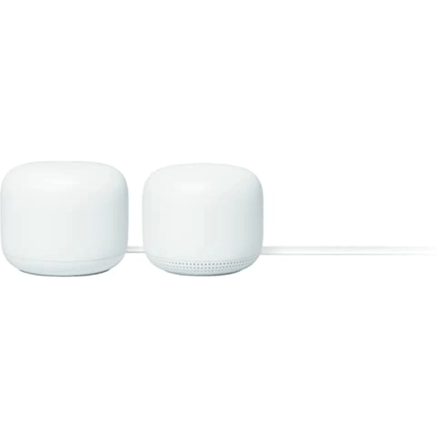 Google Nest WiFi - AC2200 (2nd Generation) Router and Add On Access Point Mesh Wi-Fi System Bundles (2-Pack, Snow)