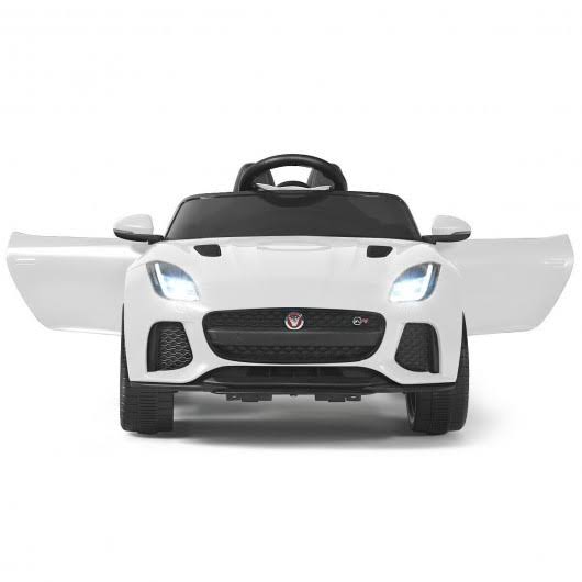 12V Jaguar F-Type SVR Licensed Kids Ride on Car White