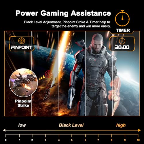 SANSUI 32 Inch Curved 240Hz Gaming Monitor High Refresh Rate, FHD 1080P Gaming PC Monitor HDMI DP1.4, Curved 1500R, 1Ms MPRT, HDR,Metal Stand