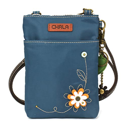 CHALA Crossbody RFID Cell Phone Purse - Women Nylon/Faux Leather Multicolor Handbag with Adjustable Strap Venture