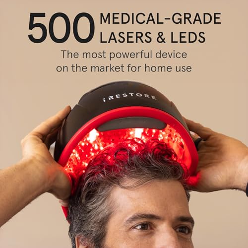 iRESTORE Elite Laser Hair Growth System - World's Best FDA Cleared Red Light Therapy Cap for Hair Regrowth - Hair loss Treatment for Men & Women