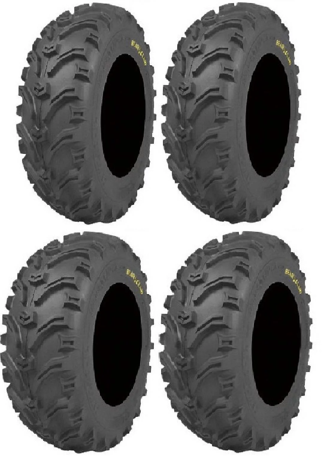 Full set of Kenda Bear Claw (6ply) 27x9-12 and 27x11-12 ATV Tires (4) - Curated Treasures Market