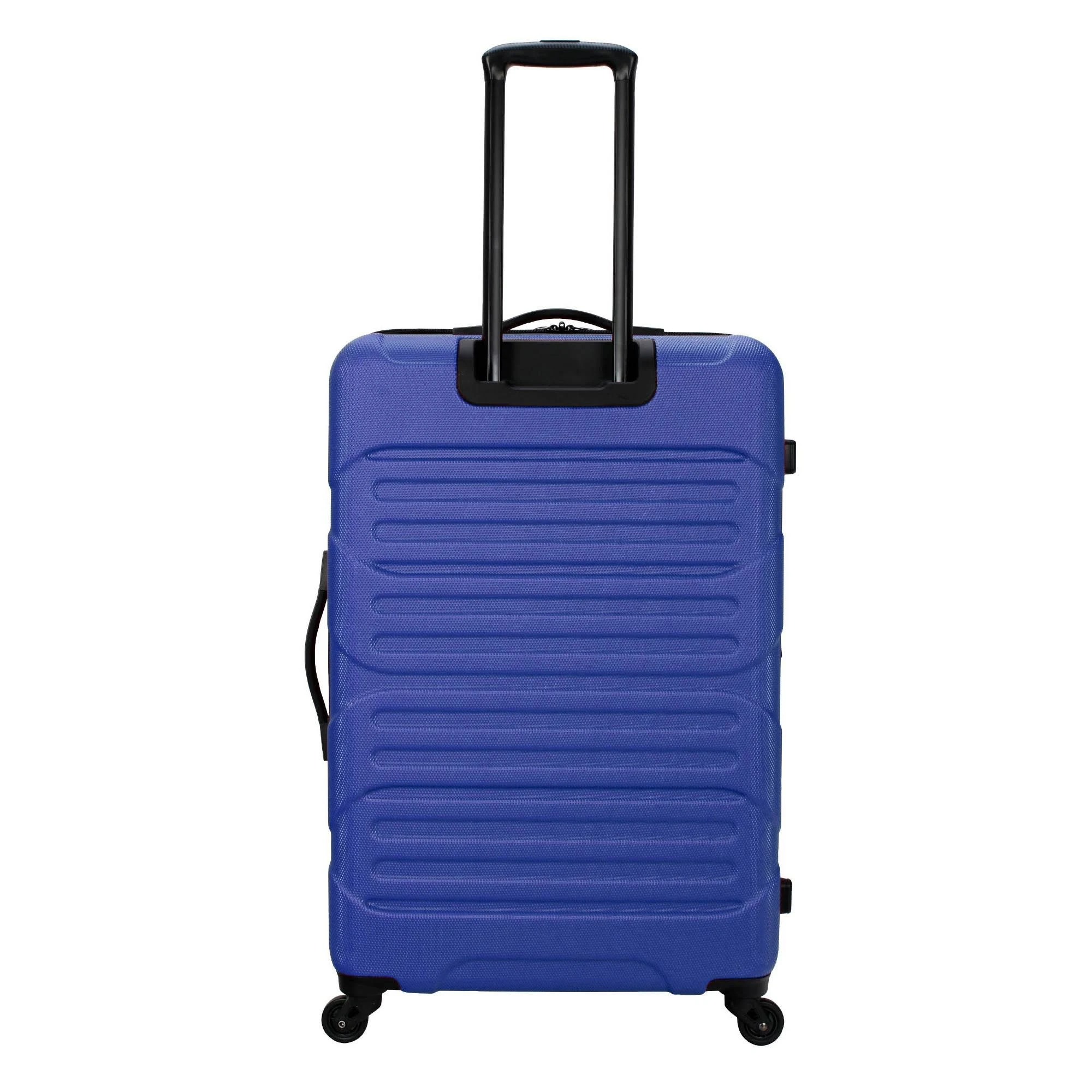 Skyline 28x22 Hardside Spinner Checked Suitcase - Blue, Adult Unisex