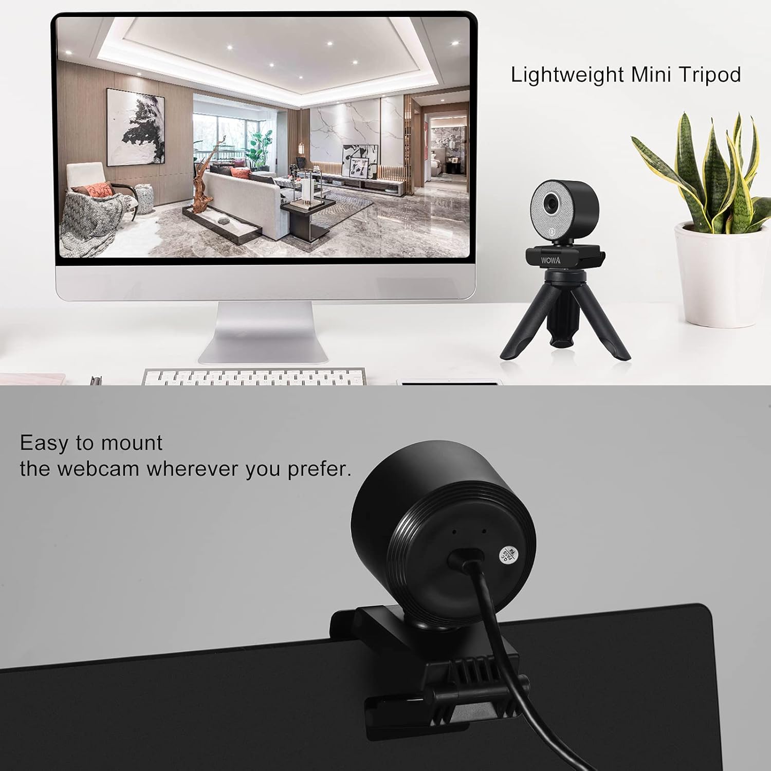 AI Humanoid Auto Tracking Webcam 1080P
