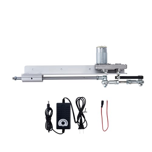 GERRIT Electric Linear Actuator Reciprocating Cycle Linear DIY Motor DC 12V/24V Linear Actuator Stroke 30-150MM Gear Adjustable Telescopic with Speed
