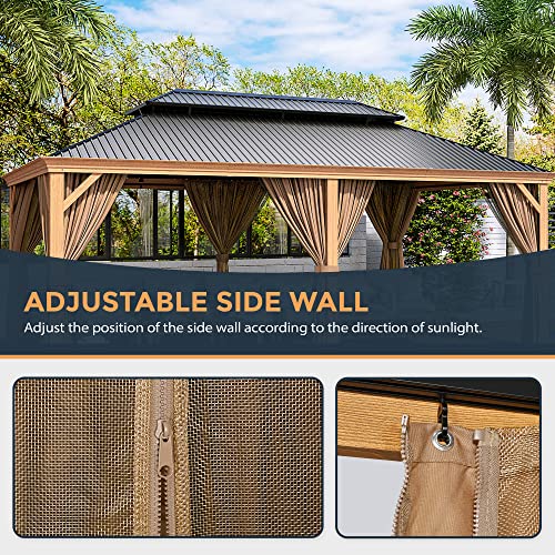 HAPPATIO 10' x 12' Hardtop Gazebo