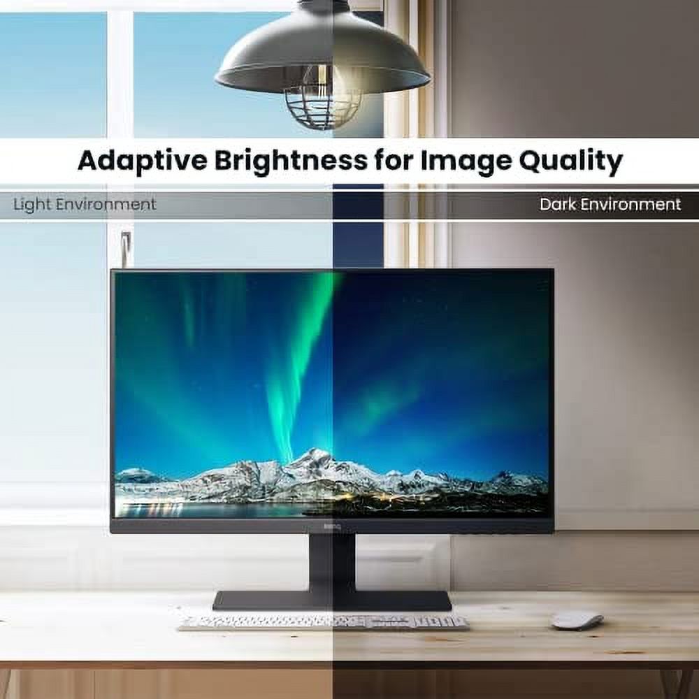 BenQ GW2480 Computer Monitor 24" FHD 1920x1080p | IPS | Eye-Care Tech | Low Blue Light | Anti-Glare | Adaptive Brightness | Tilt Screen | Built-In