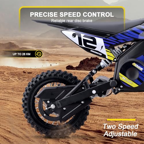 MotoTec 36v 1000w (HP112E) Electric Dirt Bike Blue