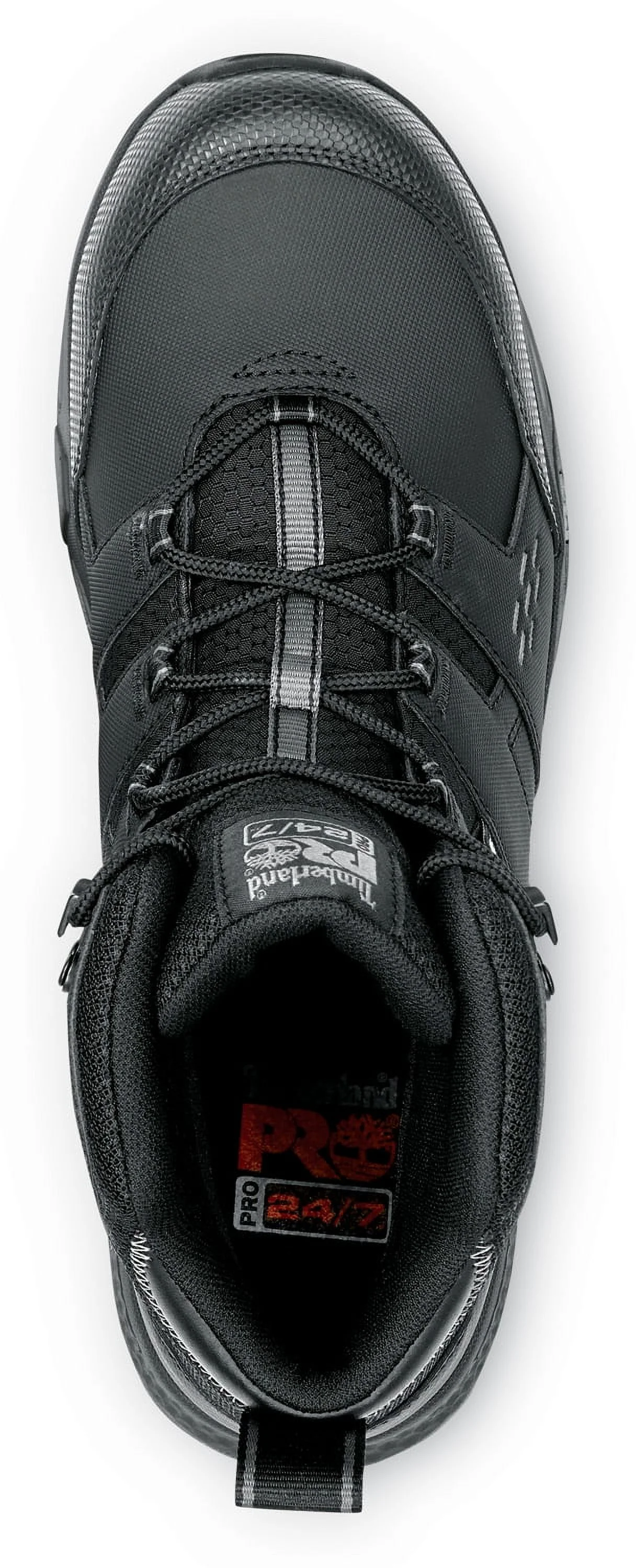 Timberland PRO  Switchback LT, Men's, Black/Grey, Comp Toe, EH, WP, Hiker Work Boot (7.0 M) - Curated Treasures Market