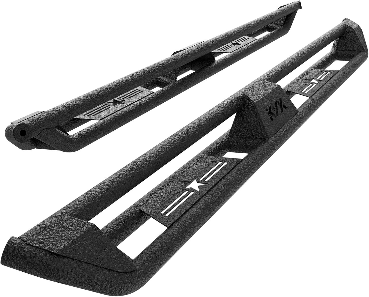 KYX Running Boards for 2007-2018 Silverado 1500/Sierra 1500 2500HD 3500HD Extended Double Cab(Excl. Classic Version)