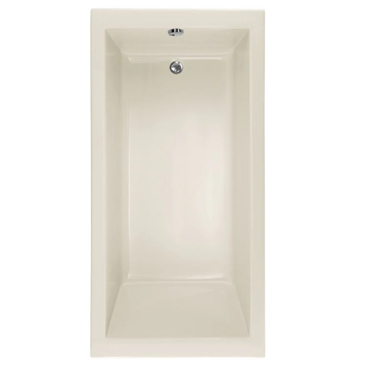 Soaking Tub Designer Collection Lacey 60 x 30 Inch Drop-In Tub Only End White Acrylic