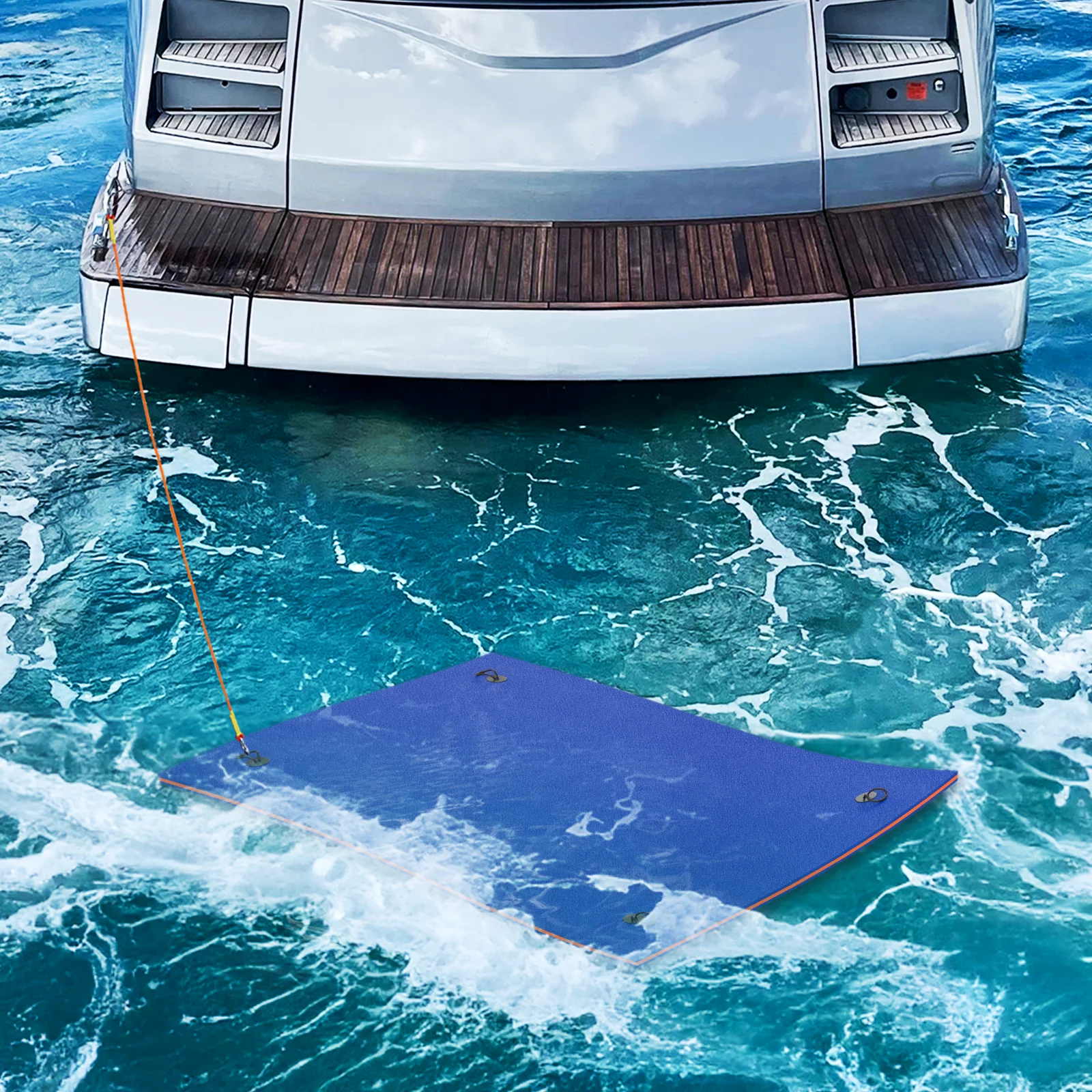 MADOG Water Floating Mat Foam Pad, 9x6FT Bouncy Tear-Resistant XPE Foam