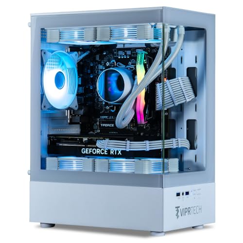 ViprTech Reaper 3.0 Liquid-Cooled PC - AMD Ryzen 7 7700 (5.3Ghz Turbo), RTX 4070 Super 12GB, 32GB DDR5 6400, 2TB NVMe SSD, 800W Gold, VR-Ready
