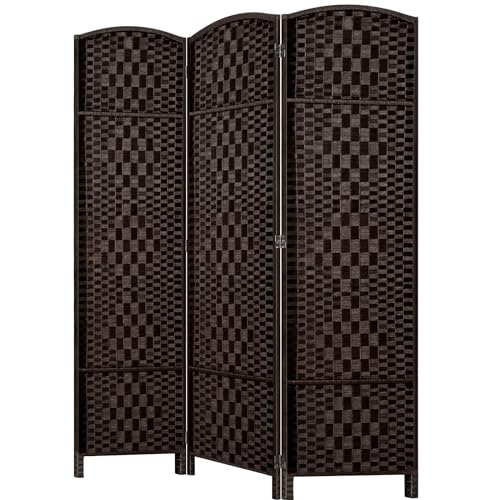 Room Divider, Room Dividers and Folding Privacy Screens, 16in Privacy Screen, 6 Panel Temporary Wall Partitions, 6ft Space Separation Panel Screen