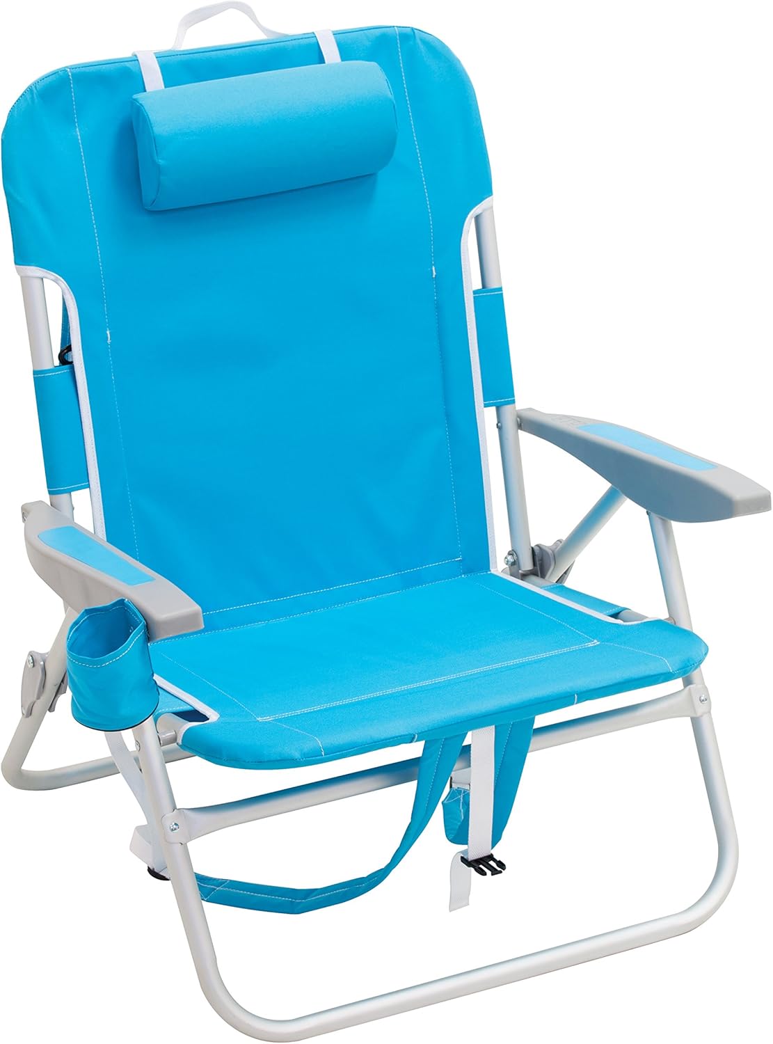 Rio Beach Big Boy 4-Position 13" High Seat Backpack Beach or Camping Folding Chair