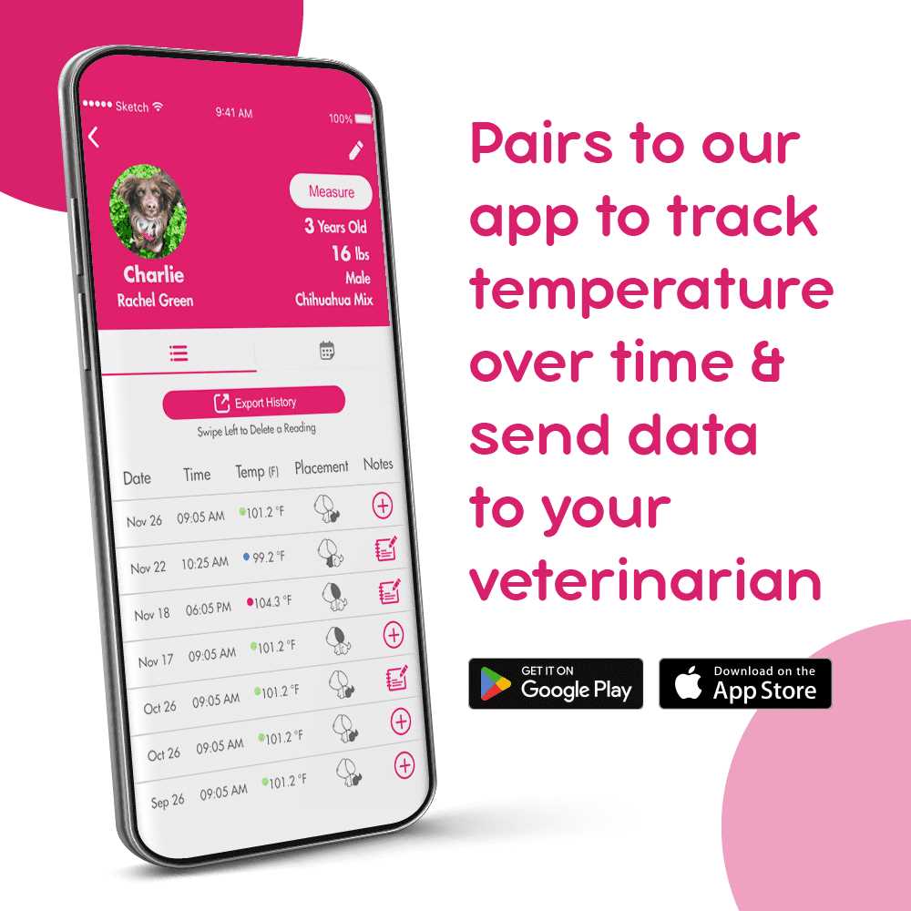 Non-invasive Underarm Pet Thermometer by Mella Pet Care - Pet Supplies online store