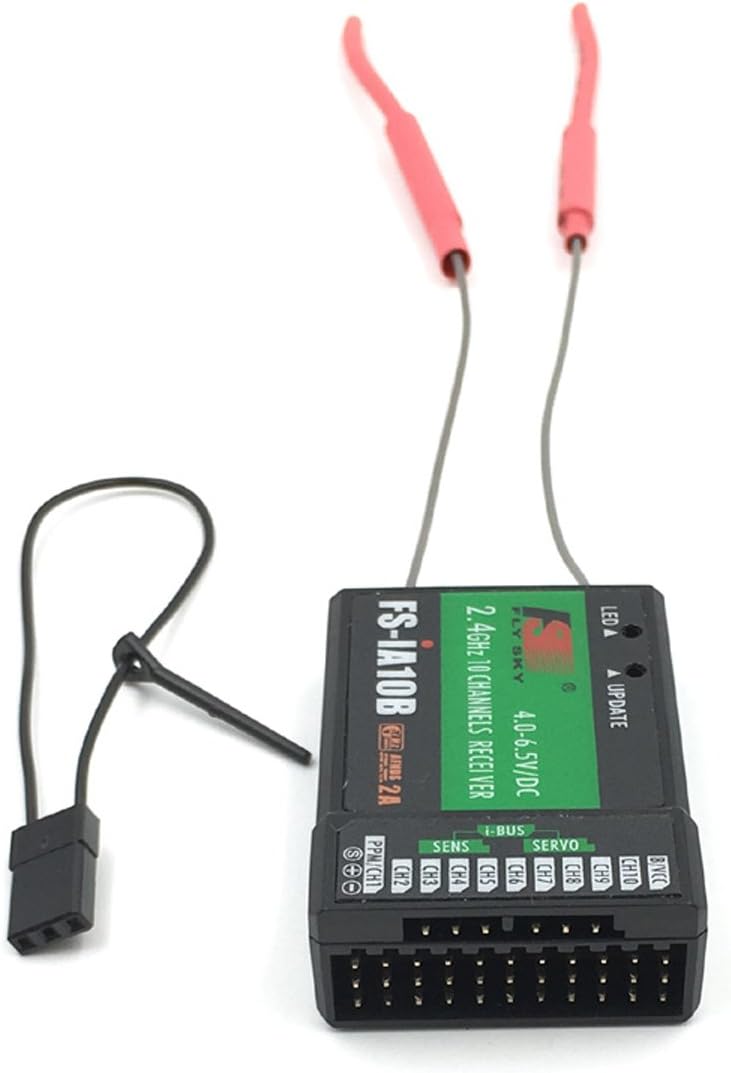 FLYSKY FS-i6X 10CH 2.4GHz RC Transmitter Controller/W iA10B Receiver Upgrade Cable for RC Helicopter Plane Quadcopter Glider