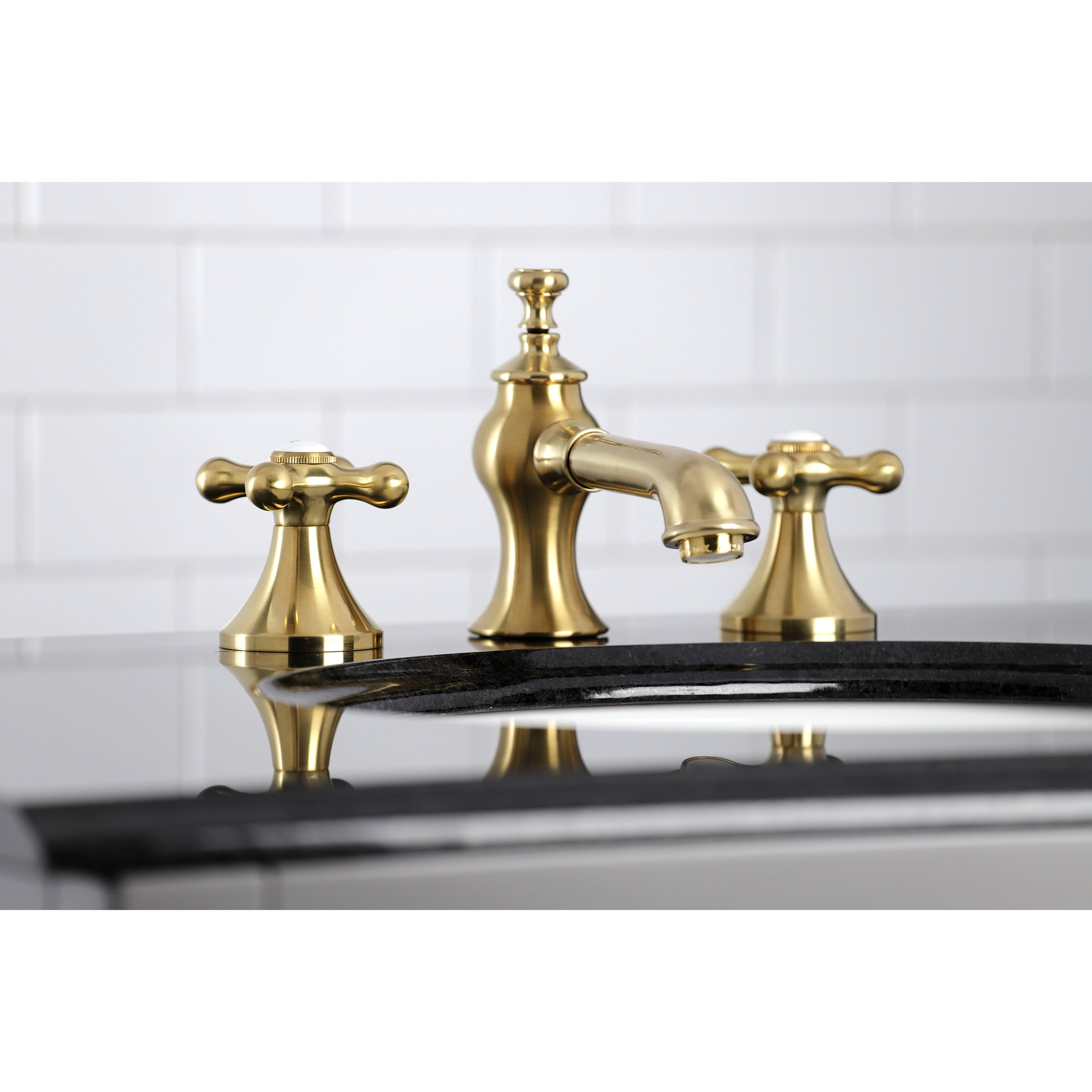 Kingston Brass KC7060AX 8 in. Vintage Widespread Bathroom Faucet Matte Black