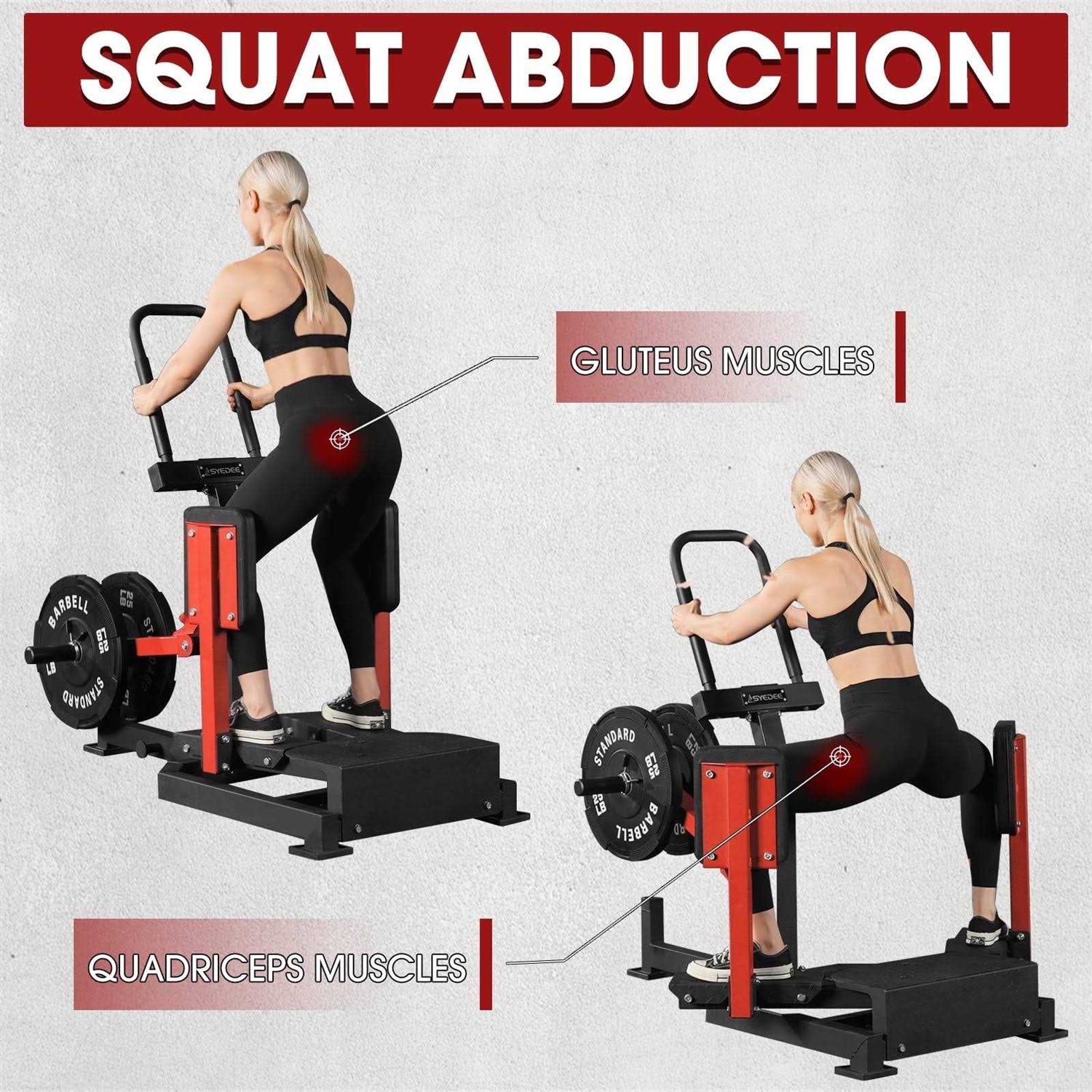 Syedee Standing Hip Abductor Machine 450lbs Plate-Loaded Inner Thigh Machine - Sports Supplies Online Store