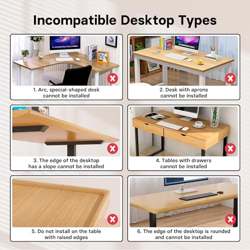 BONTEC Keyboard Tray Under Desk, Pull Out Keyboard & Mouse Tray with C-clamp
