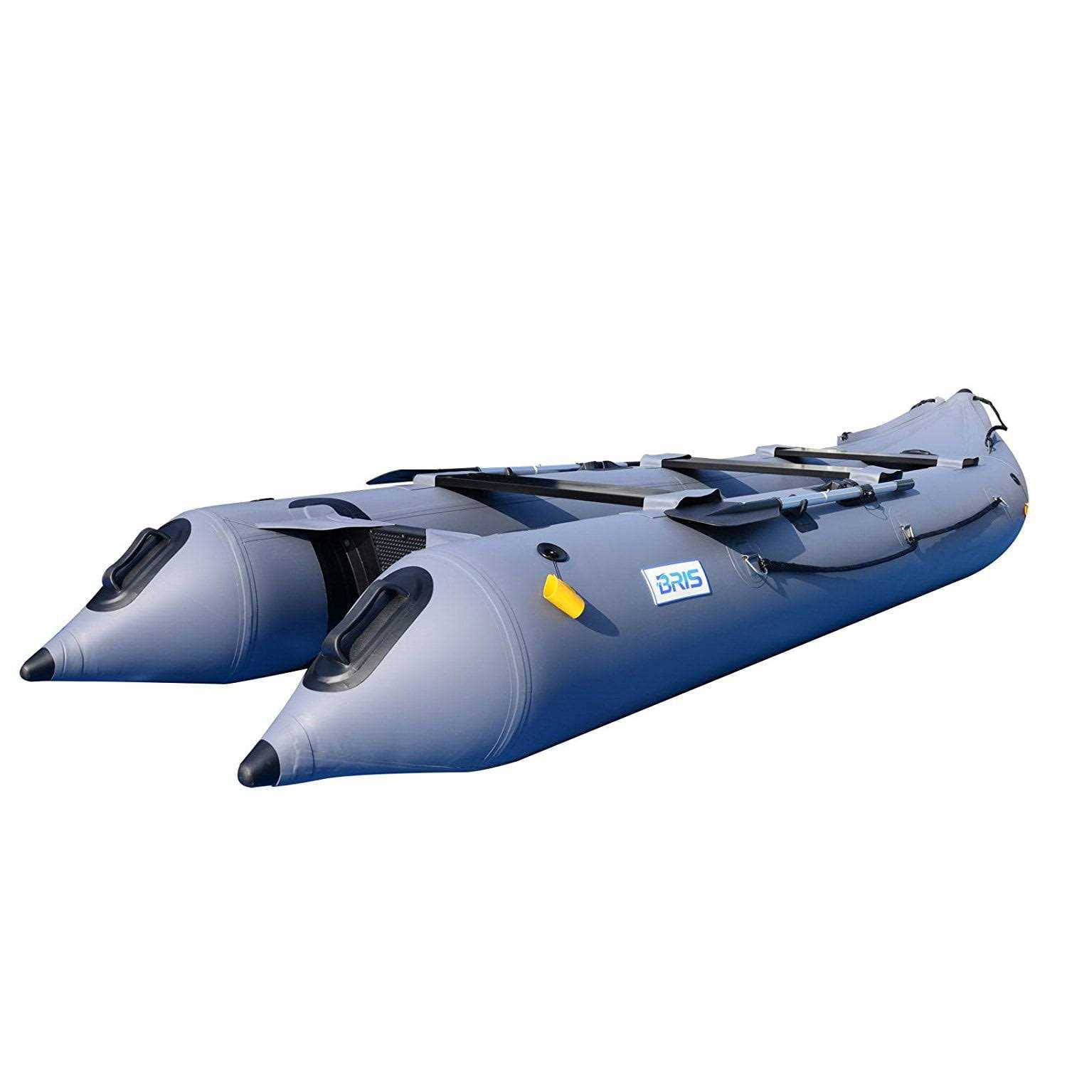 Bris 14.1ft Inflatable Boat Inflatable Kayak 3 Person Kayak Canoe Fishing Inflatable Poonton Boat - Sports Supplies Online Store