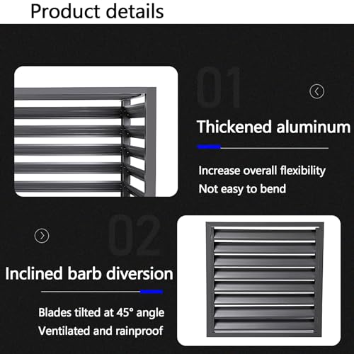 KAXLDHH Aluminum All-Weather Central Air Conditioner Protection Cover for Outside Units