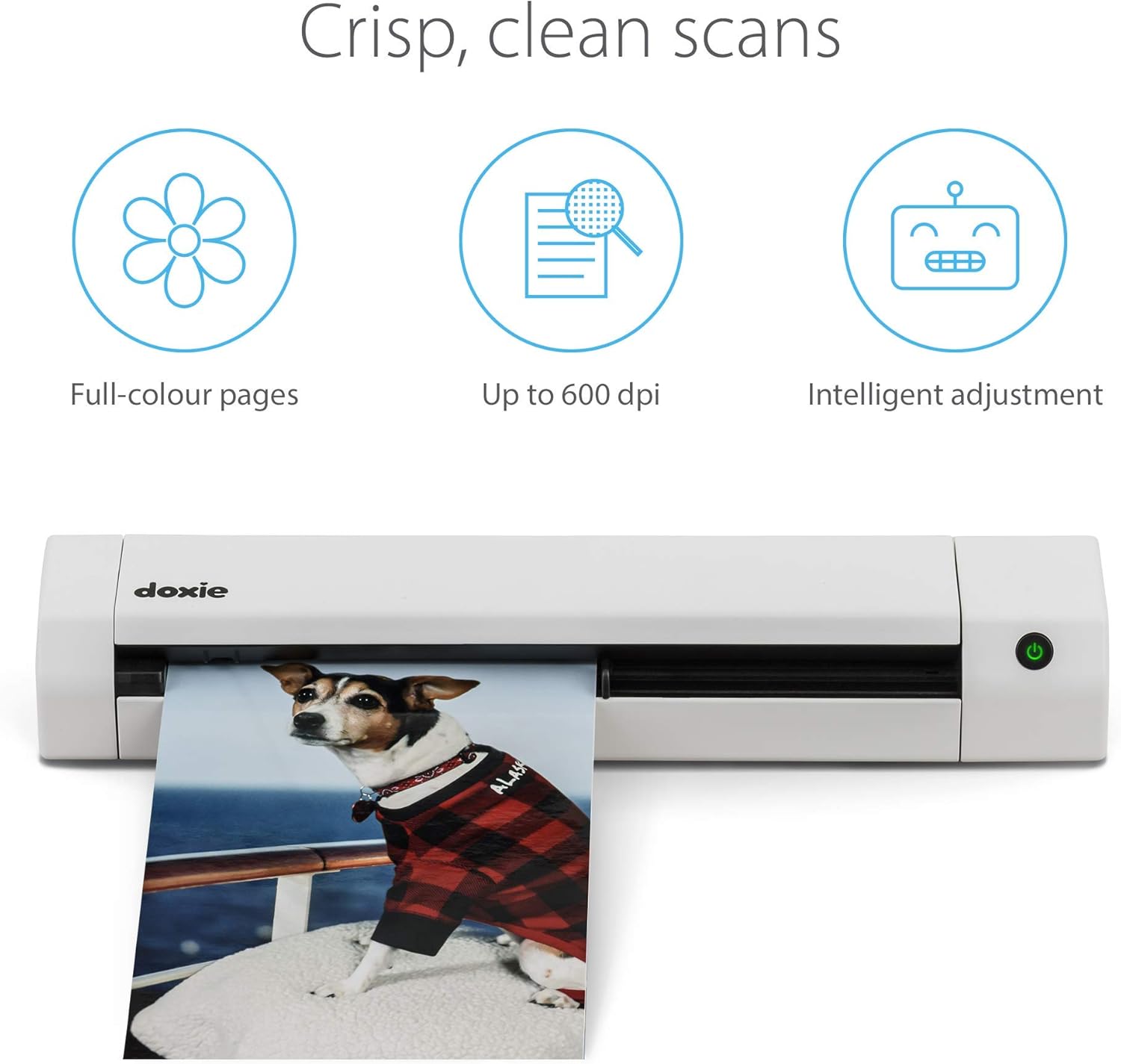 Doxie Go SE - The Intuitive Portable Document Scanner with Rechargeable Battery and Easy Software for Home, Office, or Work from Home