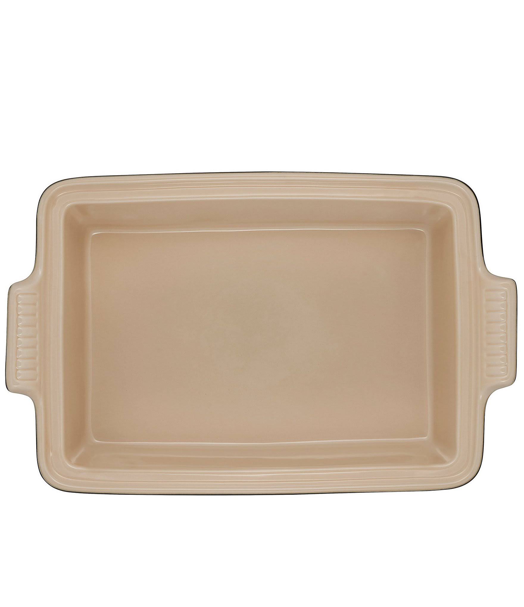 Le Creuset 4-Quart Heritage Covered Rectangular Casserole - White