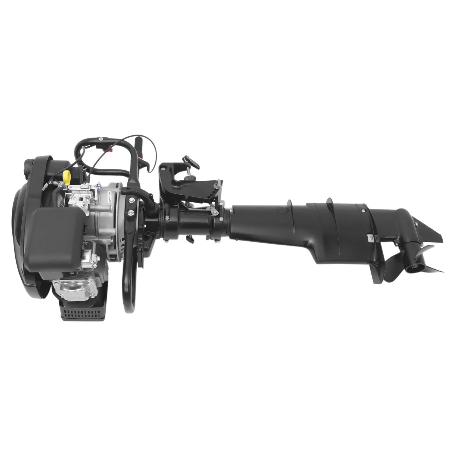 Miumaeov 4 Stroke 7.5HP Heavy Duty Outboard Motor 196CC Trolling Boat Engine Motor G-a-s-o-l-i-n-e Outboard Motor for Fishing Aquaculture Outdoor