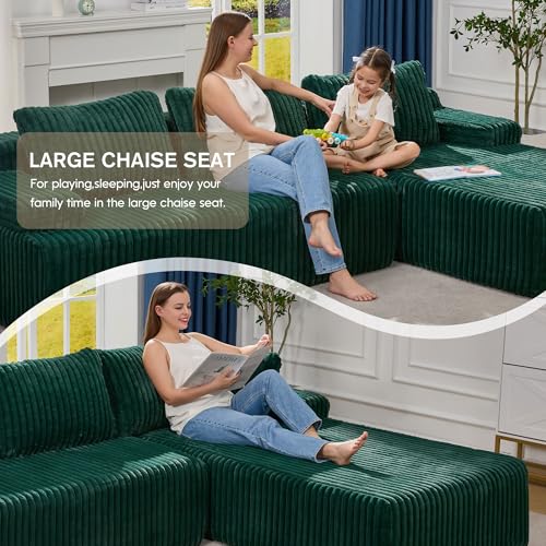 Modular Sectional Sofa Couches L-Shape Couch 3 Seat Modular Sofa Memory Foam Sectional Couches for Living Room