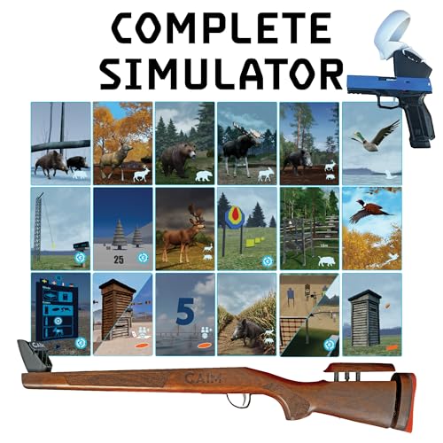 GAIM Complete Virtual Reality Simulator | Hunting and Sport Shooting | Laminate Stock Edition