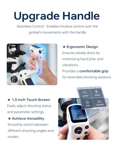 FeiyuTech SCORP-C [Official] Camera Stabilizer 3-Axis Mirrorless Gimbal Lightweight Stabilizer,for DSLR Camera