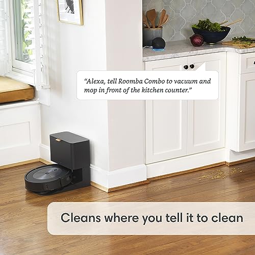 iRobot Roomba j7 (7150) Wi-Fi Connected Robot Vacuum - Identifies and avoids Obstacles Like pet Waste & Cords, Smart Mapping, Works with Alexa