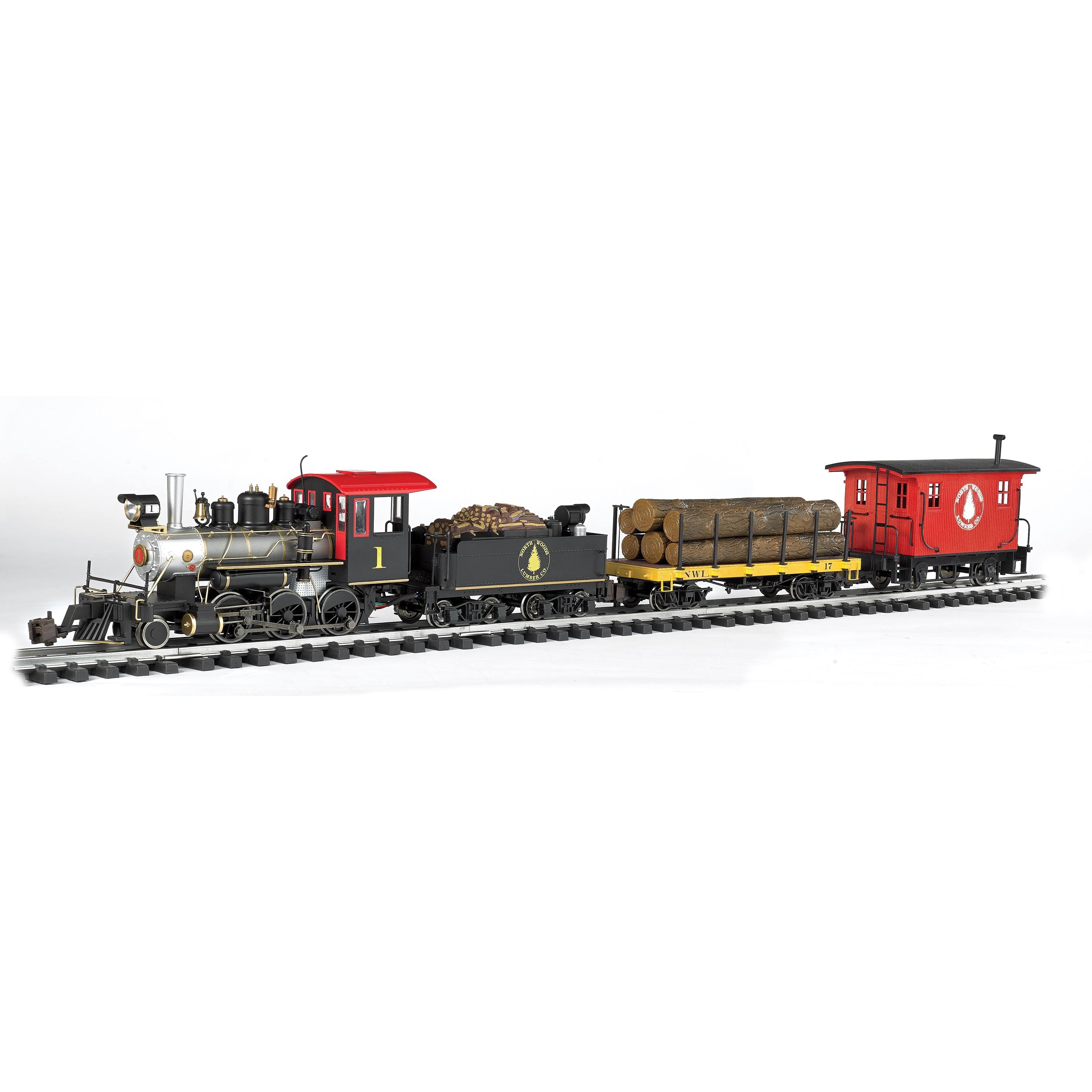 Bachmann Trains - North Woods Logger Ready to Run Electric Train Set - Large G Scale
