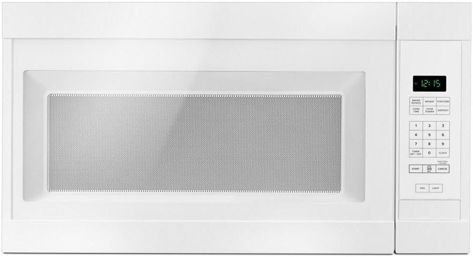 Amana AMV2307PFW 1.6CF Over The Range Microwave Oven 1000 Watts White