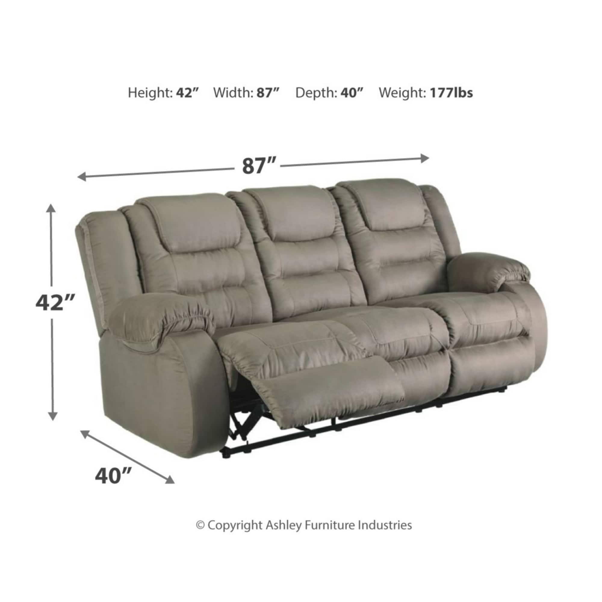 Ashley McCade Reclining Sofa