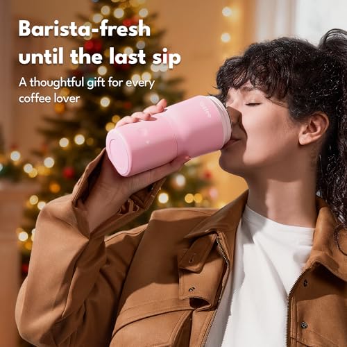 Tastee Heated Coffee Mug – 12oz Portable Travel Mug with 1℉ Precise Temperature Control, 8-Hour Heat Retention, 30W Fast Charging, Leak-Proof