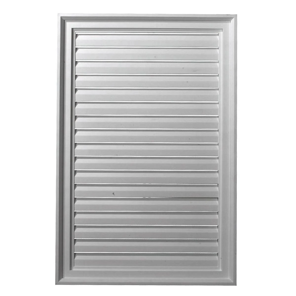 24 inchw x 16 inchh Vertical Urethane Gable Vent Louver, Functional