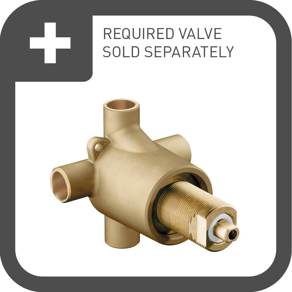Moen T8342CBN Commercial M-DURA PosiTemp Showerhead & Handheld Showerhead without Valve, Classic Brushed Nickel
