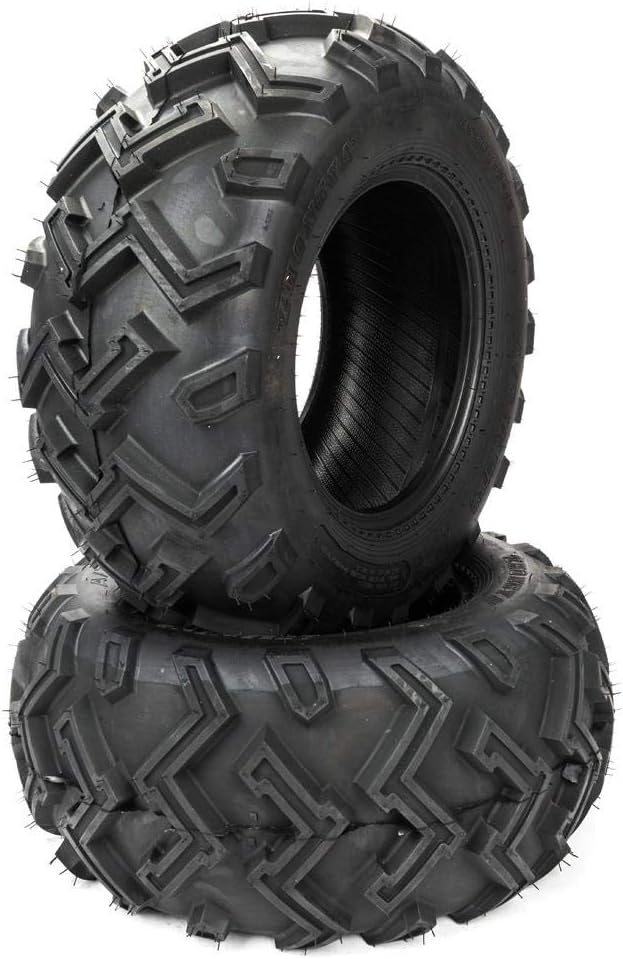 Parts-Diyer 25x10x12 ATV Tire Tubeless 12'' ATV UTV Tires 25x10-12 Rear 6ly, Set of 2