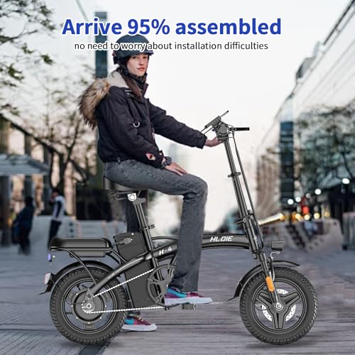 Folding Electric Bike for Adults, 400W (Peak 500W) Motor,23MPH Max Speed Foldable Electric Bicycles,14" Ebike