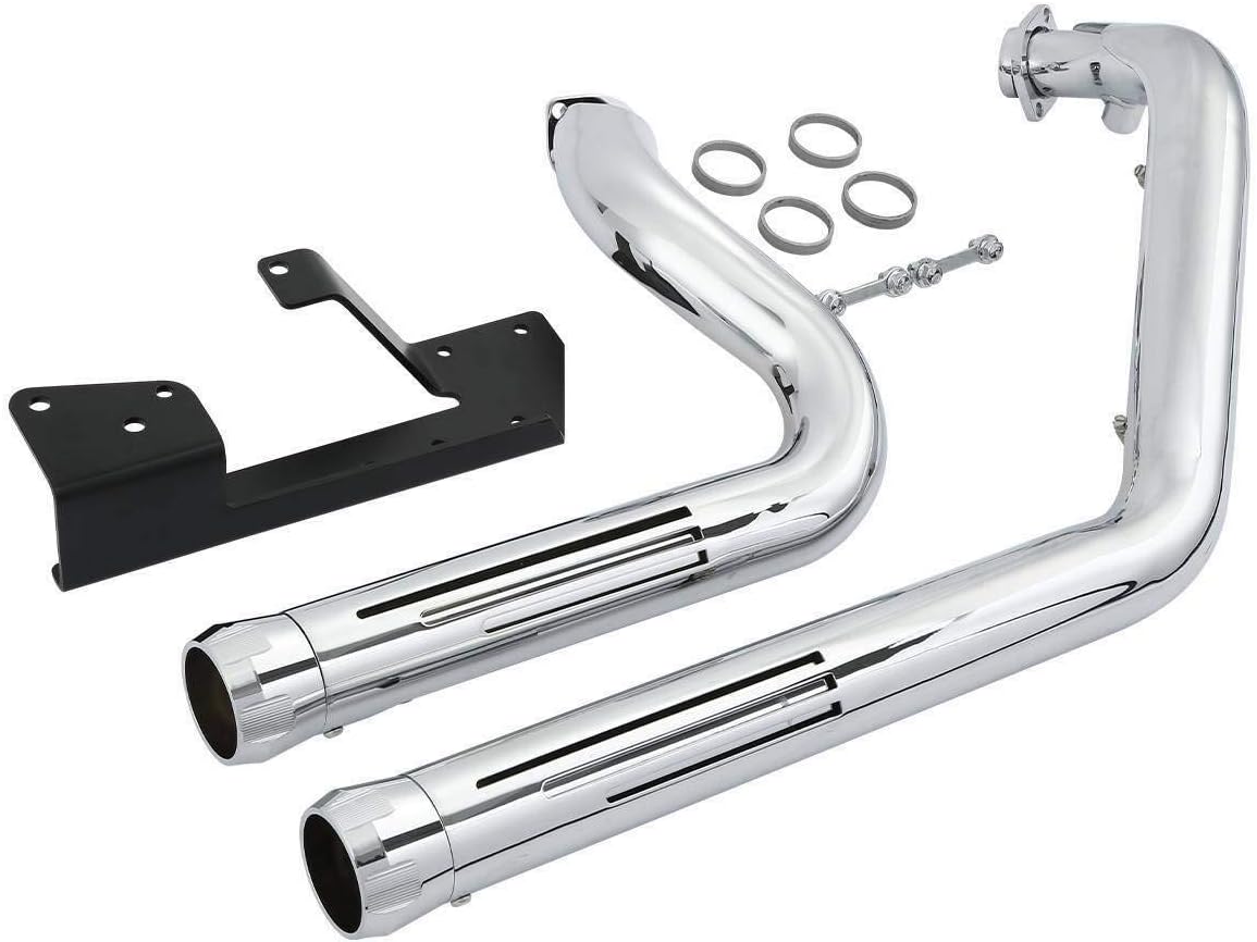 TCMT Dual Exhaust Mufflers Pipe Fit For Harley Davidson Sportster XL 1200 883 2004-2013