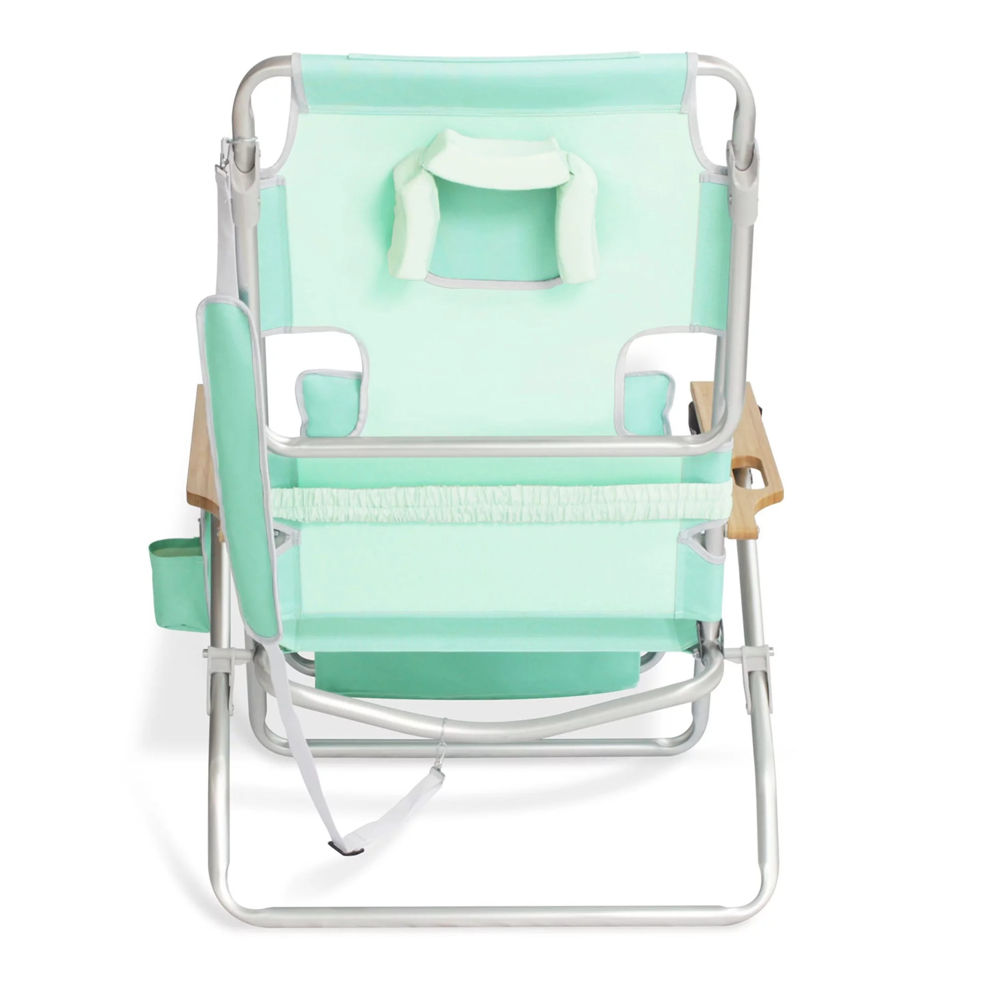 Ostrich Deluxe Padded 3-N-1 Outdoor Folding Beach Chair, Teal (2 Pack)